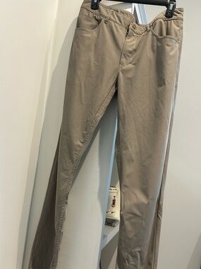 johnnie-O Slim Straight Chinos in Light Brown 32x32